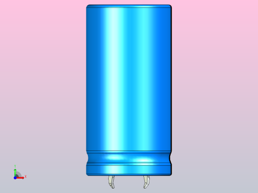 25 x50蓝黑底片电解电容器前视缩略图