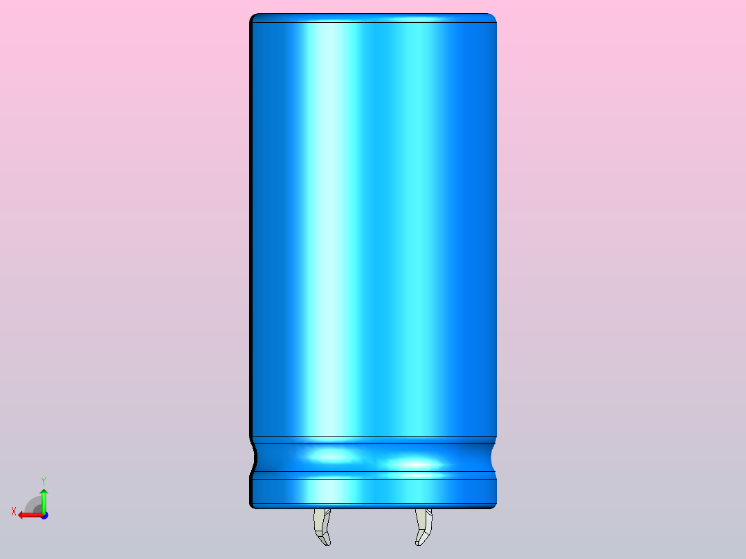25 x50蓝黑底片电解电容器后视图