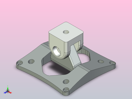 显示器安装接头8系列VESA75-100_显示器安装接头8系列VESA75-100正等轴测缩略图