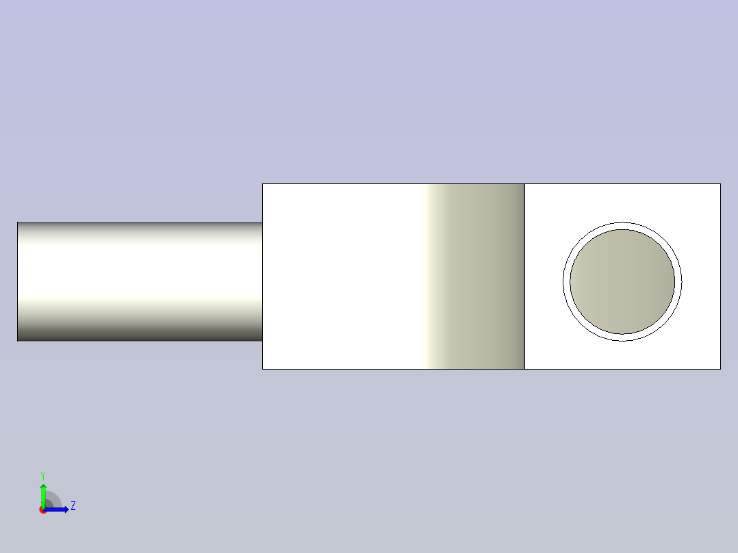 可支持建模的FreeCAD左视图