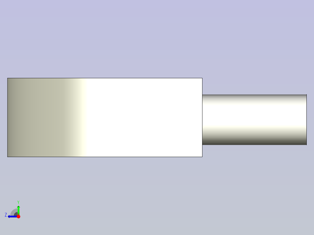 可支持建模的FreeCAD右视图
