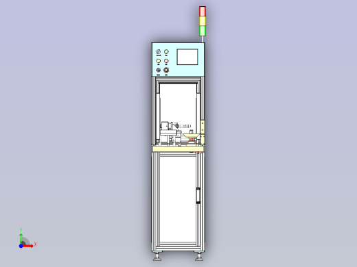 开关总装线3D图纸前视缩略图