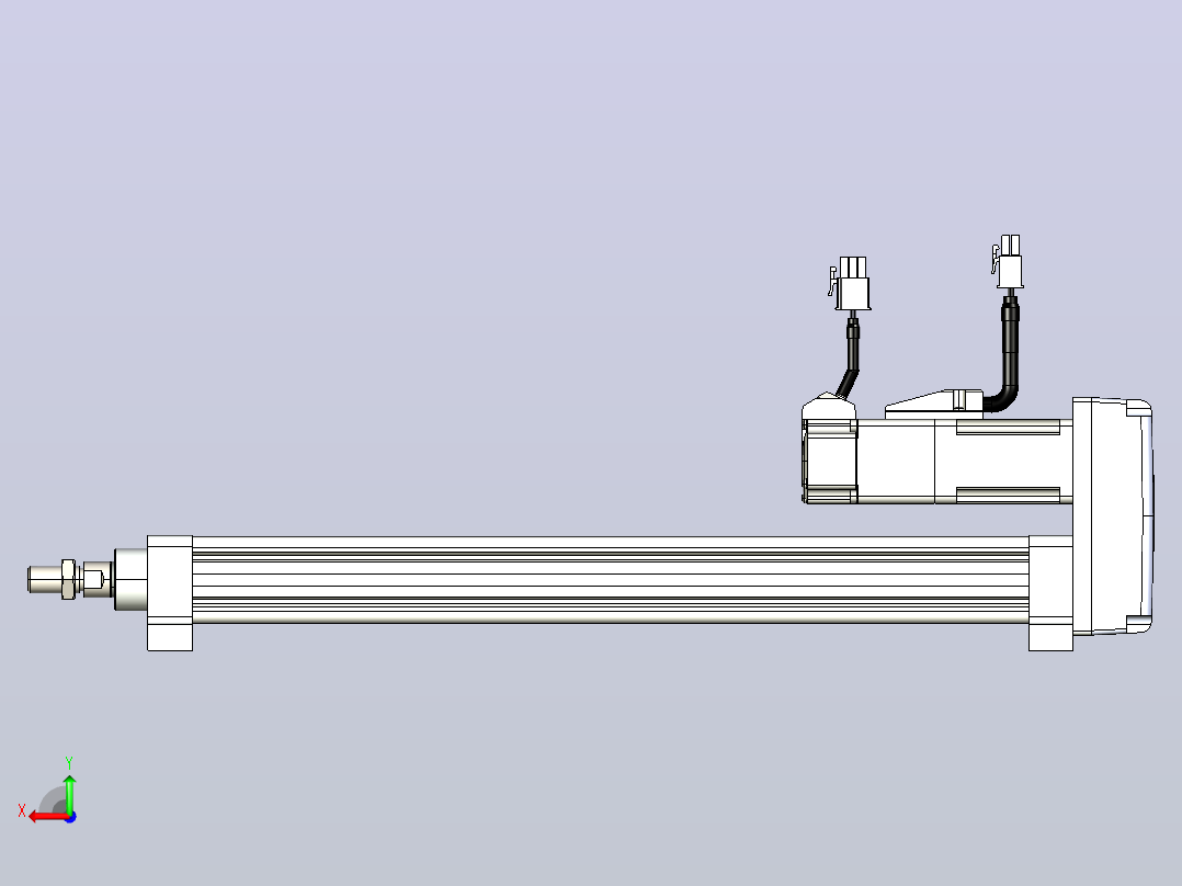 轻载电动缸TPA-ESR25-1002C-L300-MR-LB-W-P10-C3后视图