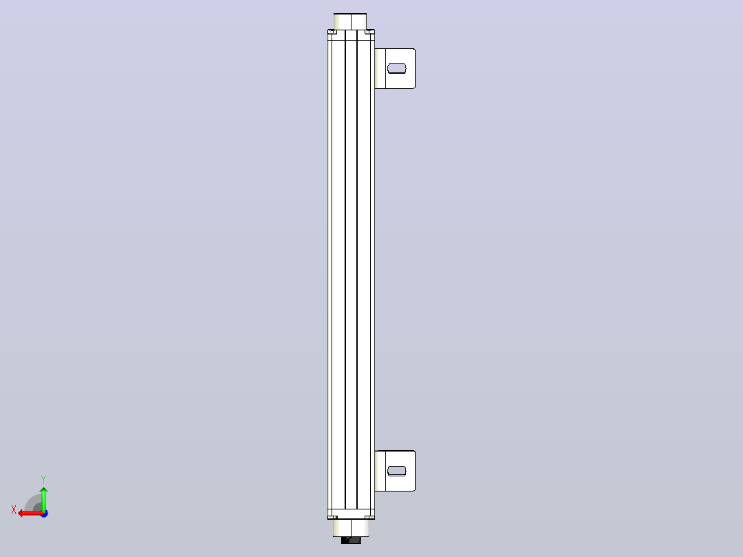 XTN1620（总高：390mm）安全光栅后视图