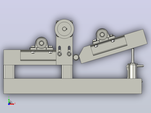 金属型材滚压成型机rolling-machine-模型格式为 stp前视缩略图