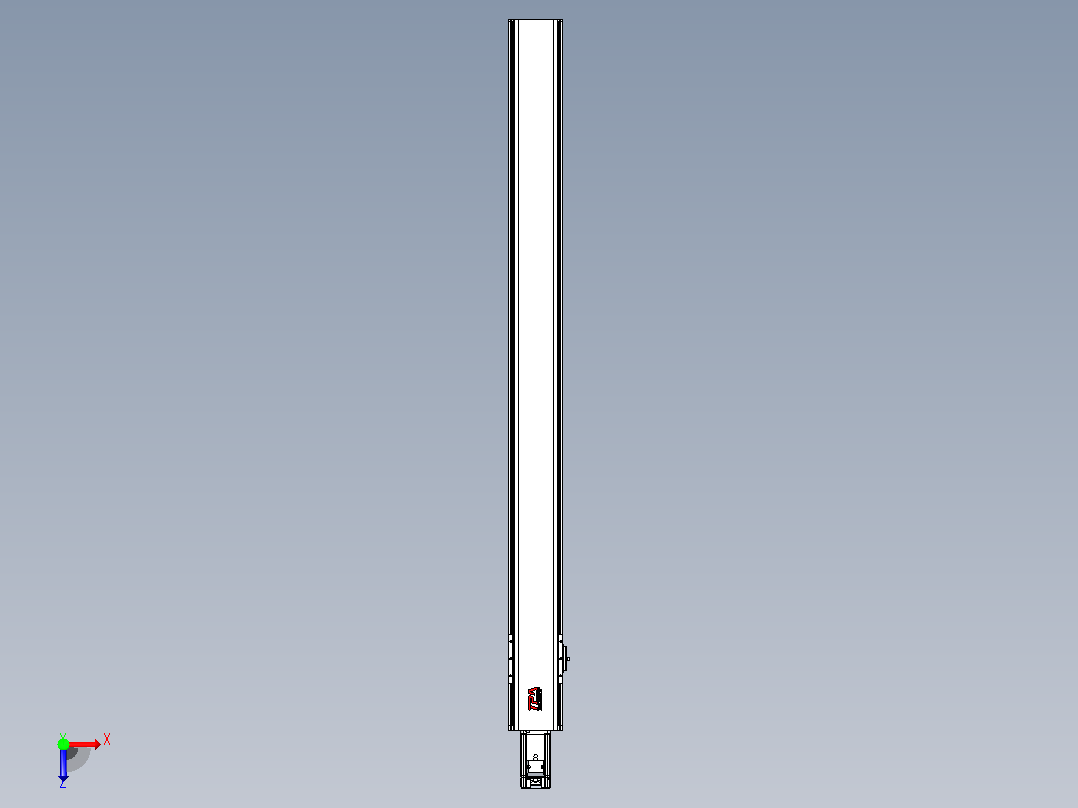 日规模组半封闭丝杆TPA-HNR-110D-1610C-L1200-M-Y-P40-N3俯视图