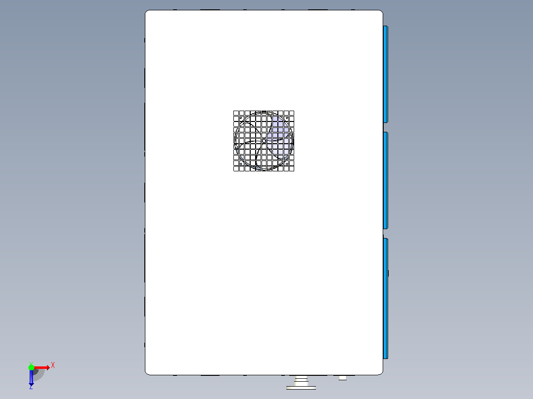 132KW 8公斤 水冷型螺杆式空压机俯视图