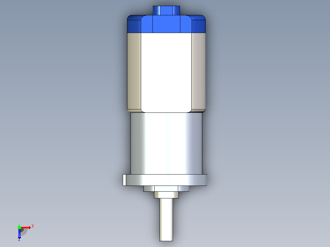 12V DC齿轮电机俯视图