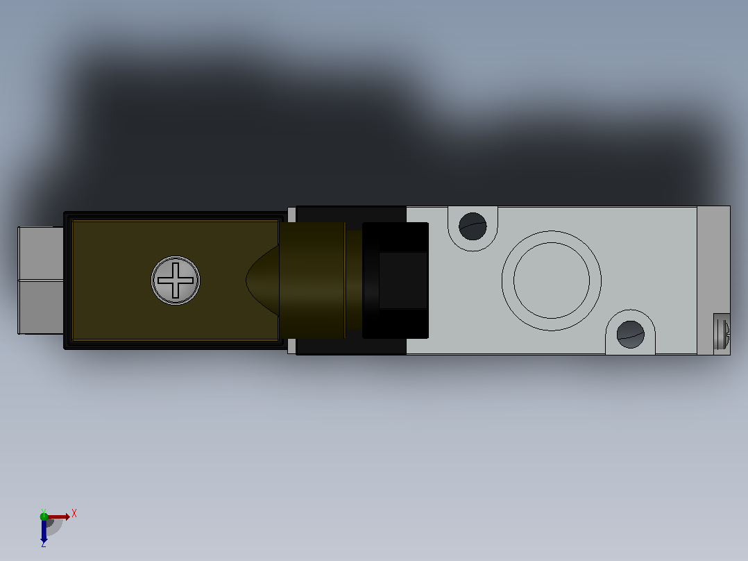 MFS321-01系列三口二位电磁阀[MFS3211-01-NO-DC24V-W]俯视图
