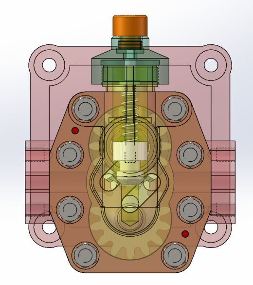 齿轮油泵设计(SW+CAD)缩略图