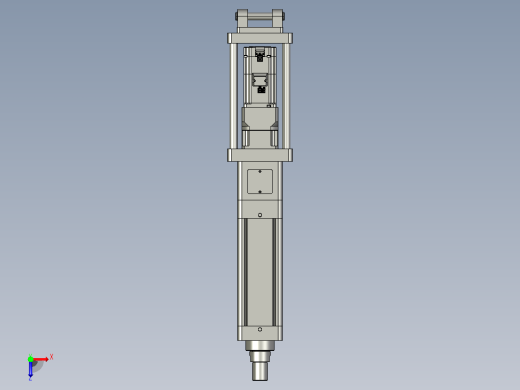 轻载电动缸TPA-ESR100-3210C-L100-M-CB-W-P75-JX-C3俯视缩略图