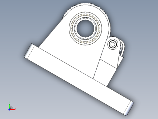 矿石球磨机3D图纸前视缩略图