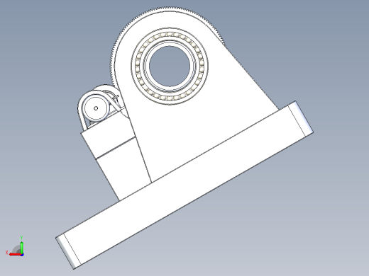 矿石球磨机3D图纸后视缩略图
