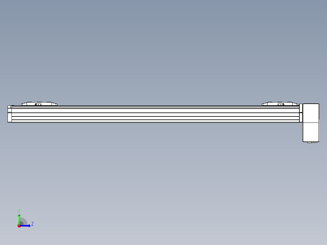 皮带直线轴双滑块型TPA-GCBS-80-P60-L375-LP-M20-N3左视图