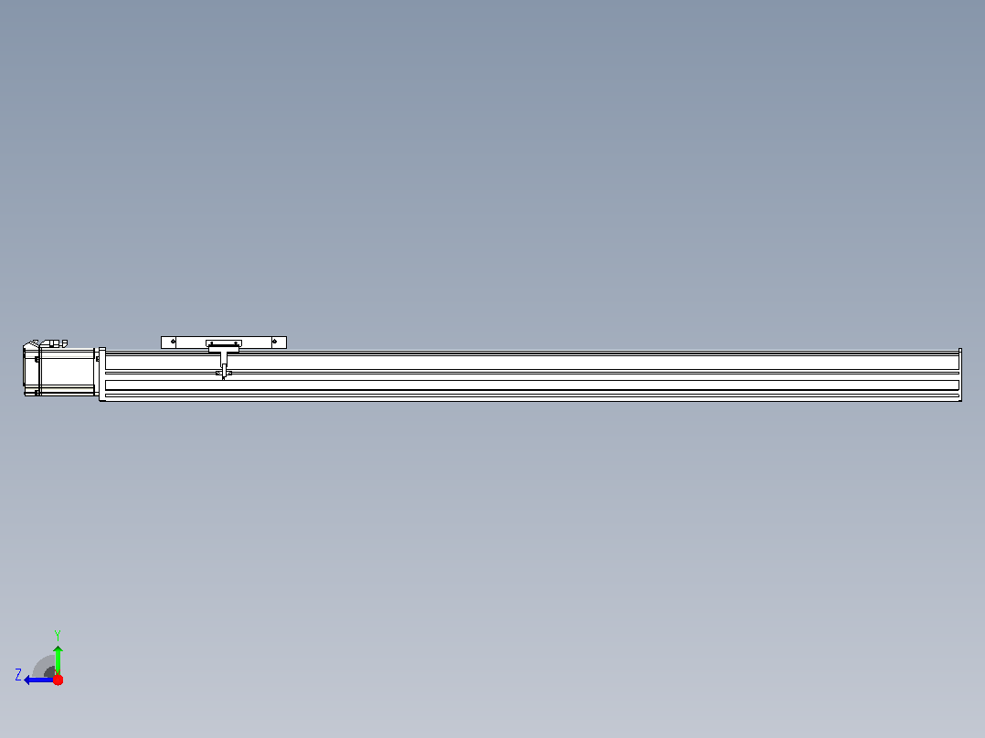 滚珠丝杠直线轴带导轨全封闭TPA-HCR-175D-2510C-L1100-M-C-P75-N3右视图