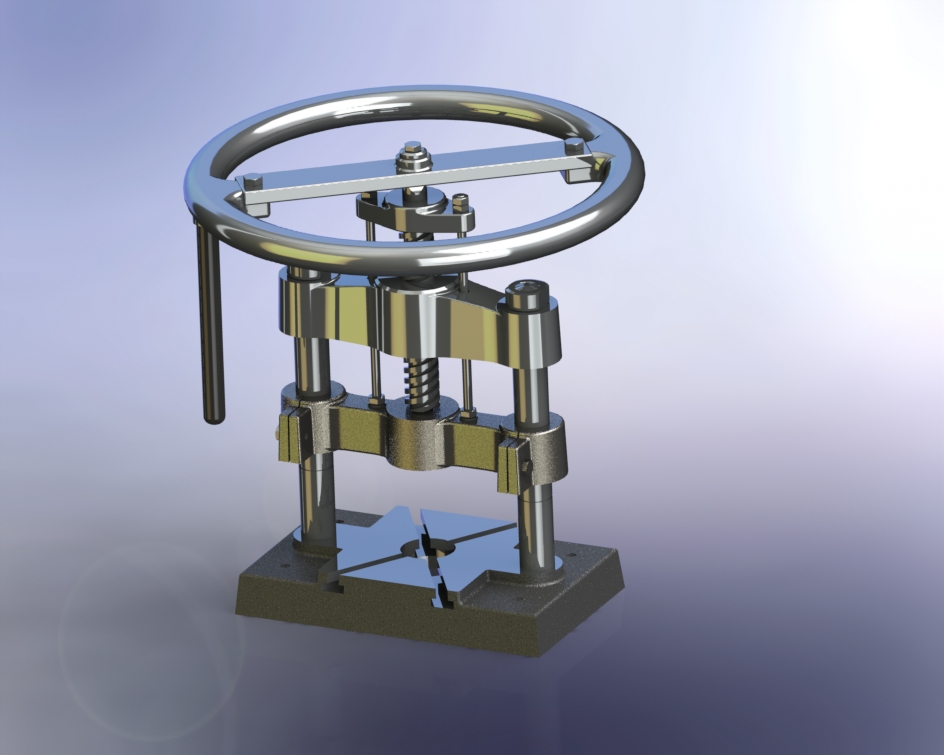手压1锁紧