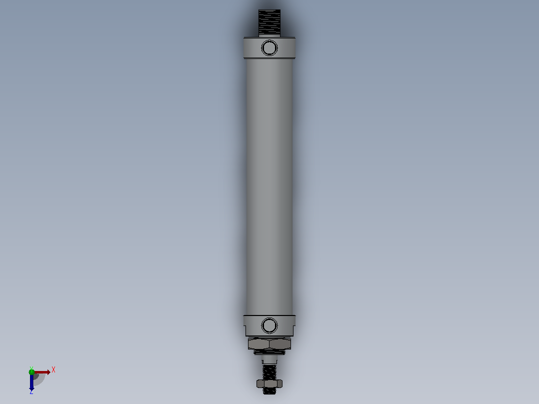MSAL-CA系列迷你气缸[MSAL-32X100-S-CM]俯视图