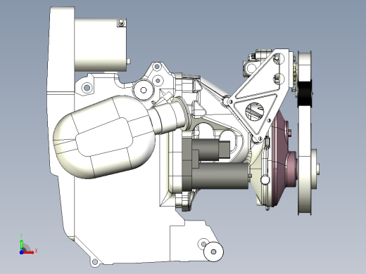 Motor BMW发动机简易模型3D图纸前视缩略图