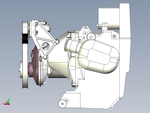 Motor BMW发动机简易模型3D图纸后视缩略图