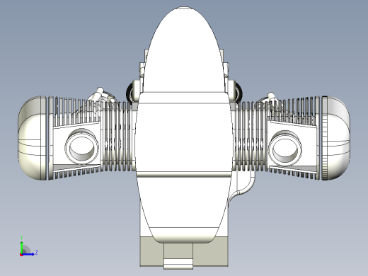 Motor BMW发动机简易模型3D图纸左视缩略图
