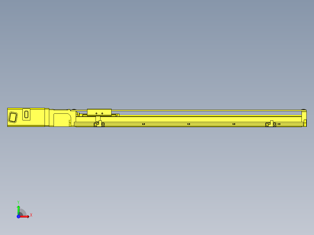 工件交接机构前视图