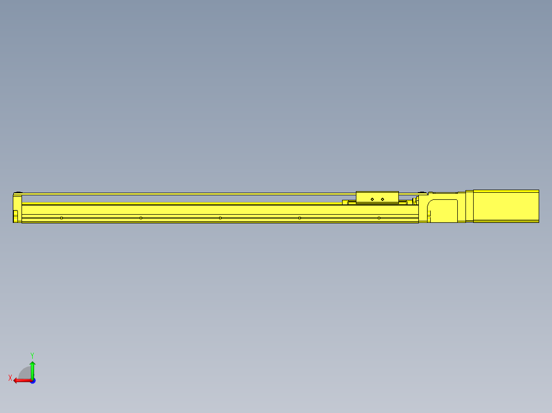 工件交接机构后视图