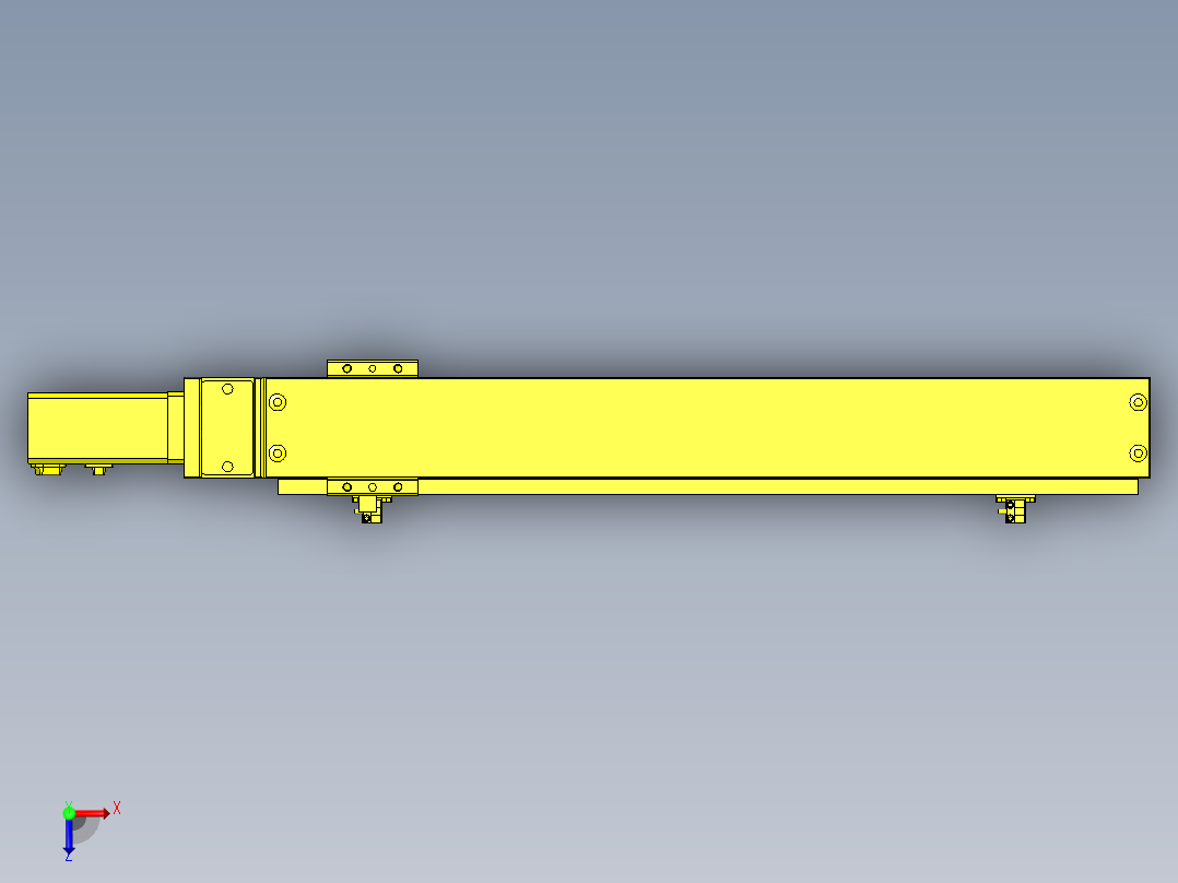 工件交接机构俯视图