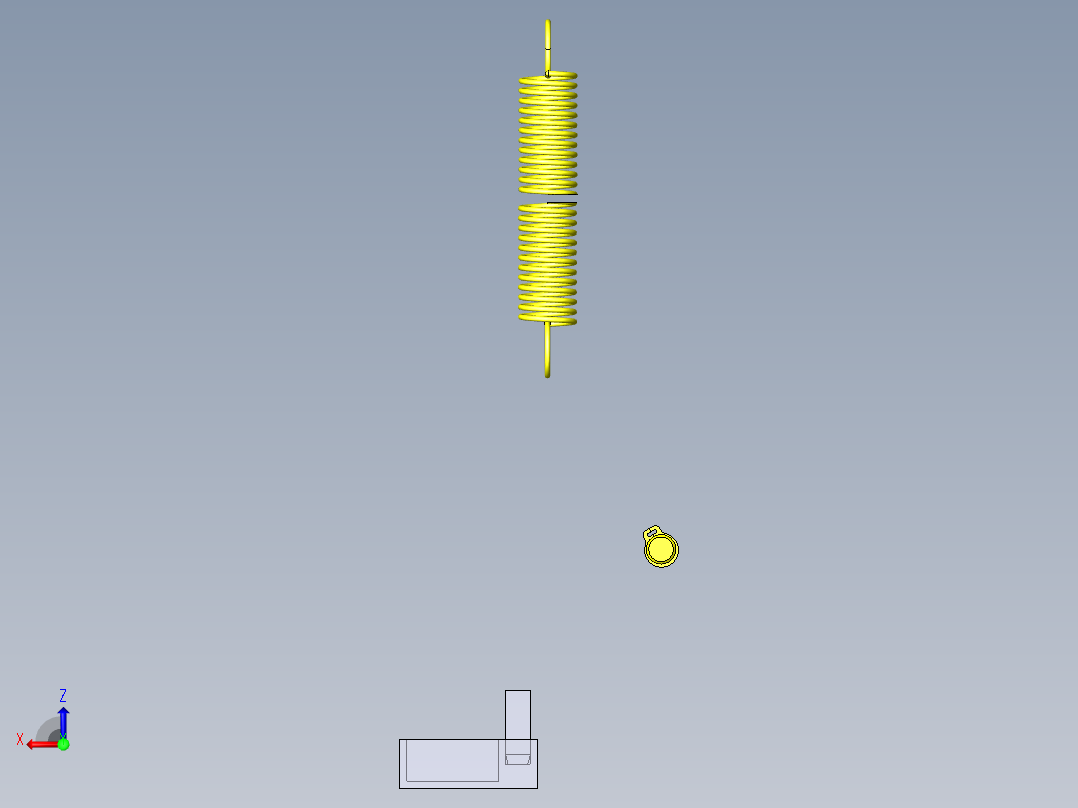 树脂外壳压入夹具后视图