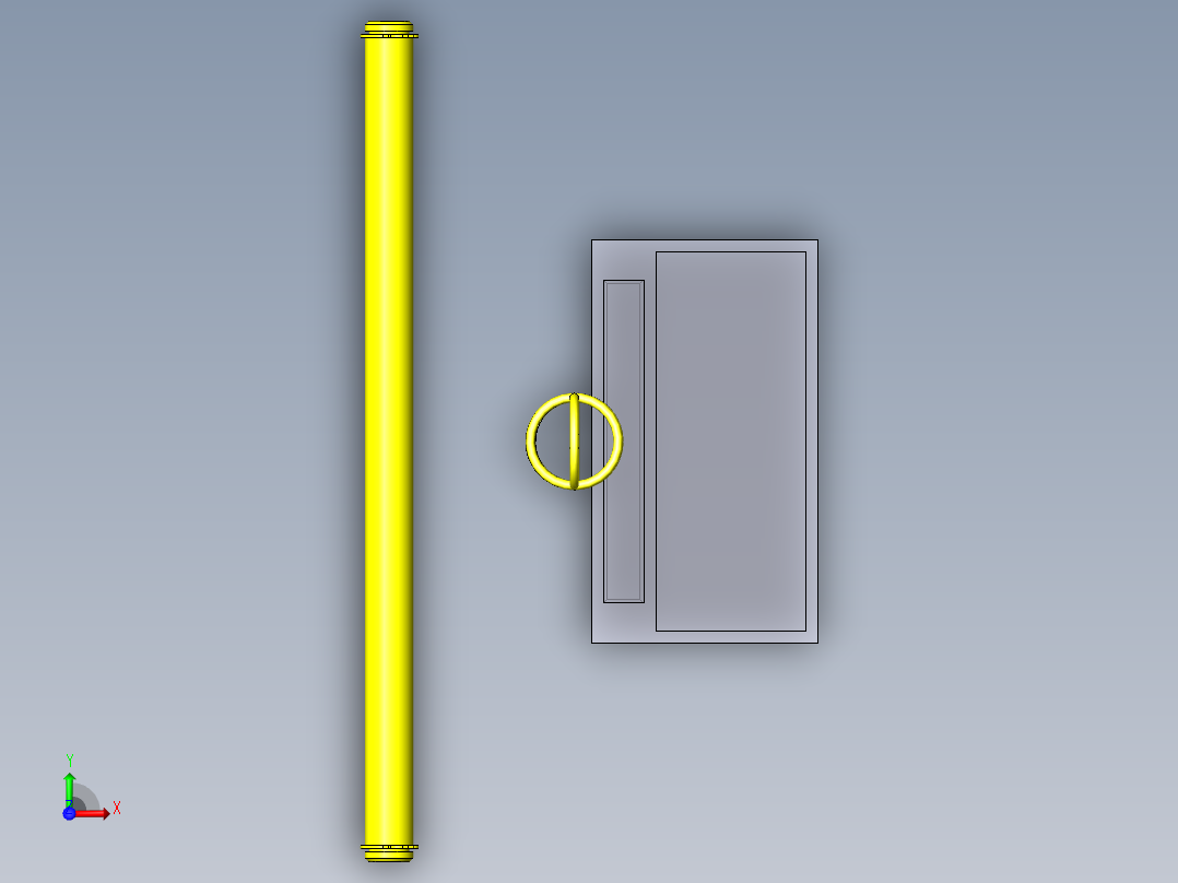 树脂外壳压入夹具俯视图