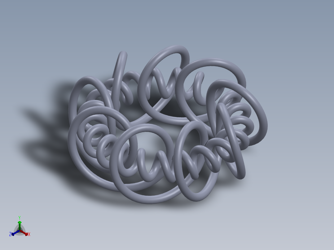 solidworks 随机弹簧设计正等轴测图