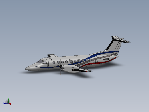 民用飞机3D模型