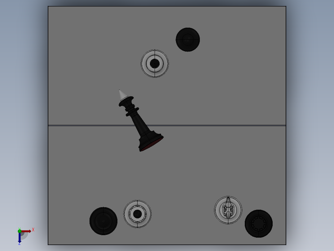 solidworks 国际象棋俯视图