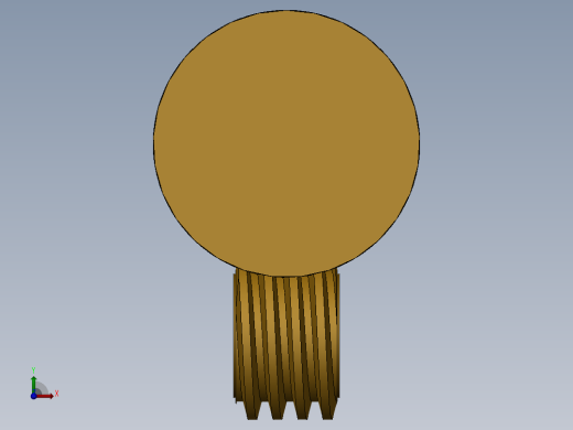 solidworks 蜗杆传动组件前视缩略图