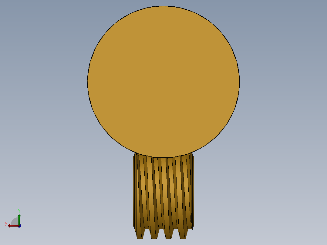 solidworks 蜗杆传动组件后视图