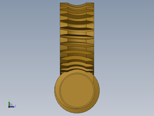 solidworks 蜗杆传动组件左视缩略图