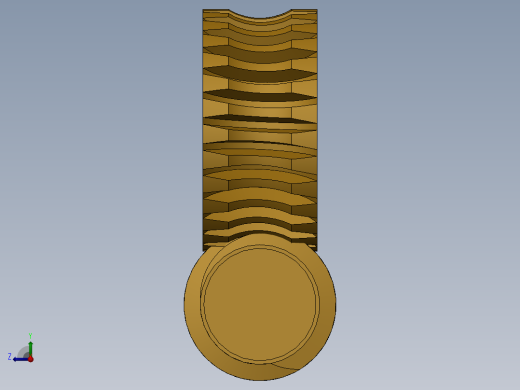 solidworks 蜗杆传动组件右视缩略图