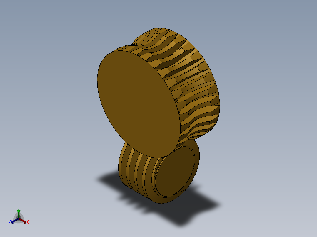 solidworks 蜗杆传动组件正等轴测图