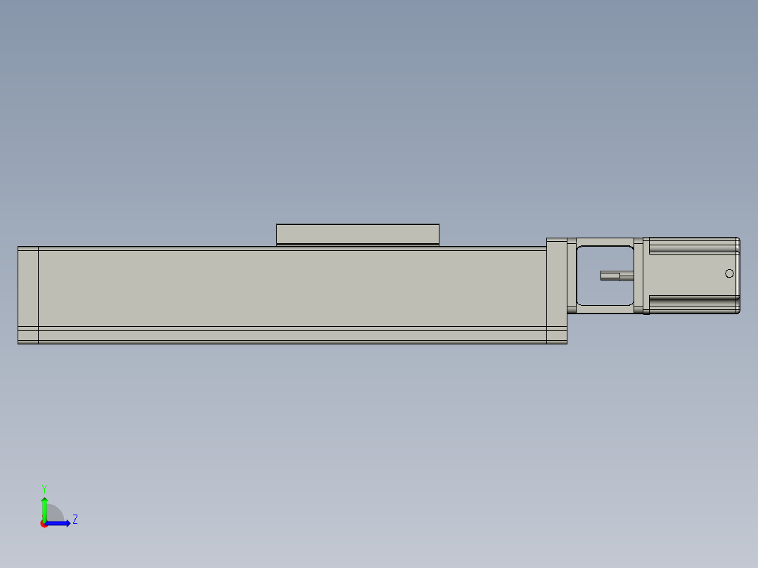 JD60G-B 滚珠丝杠模组左视图