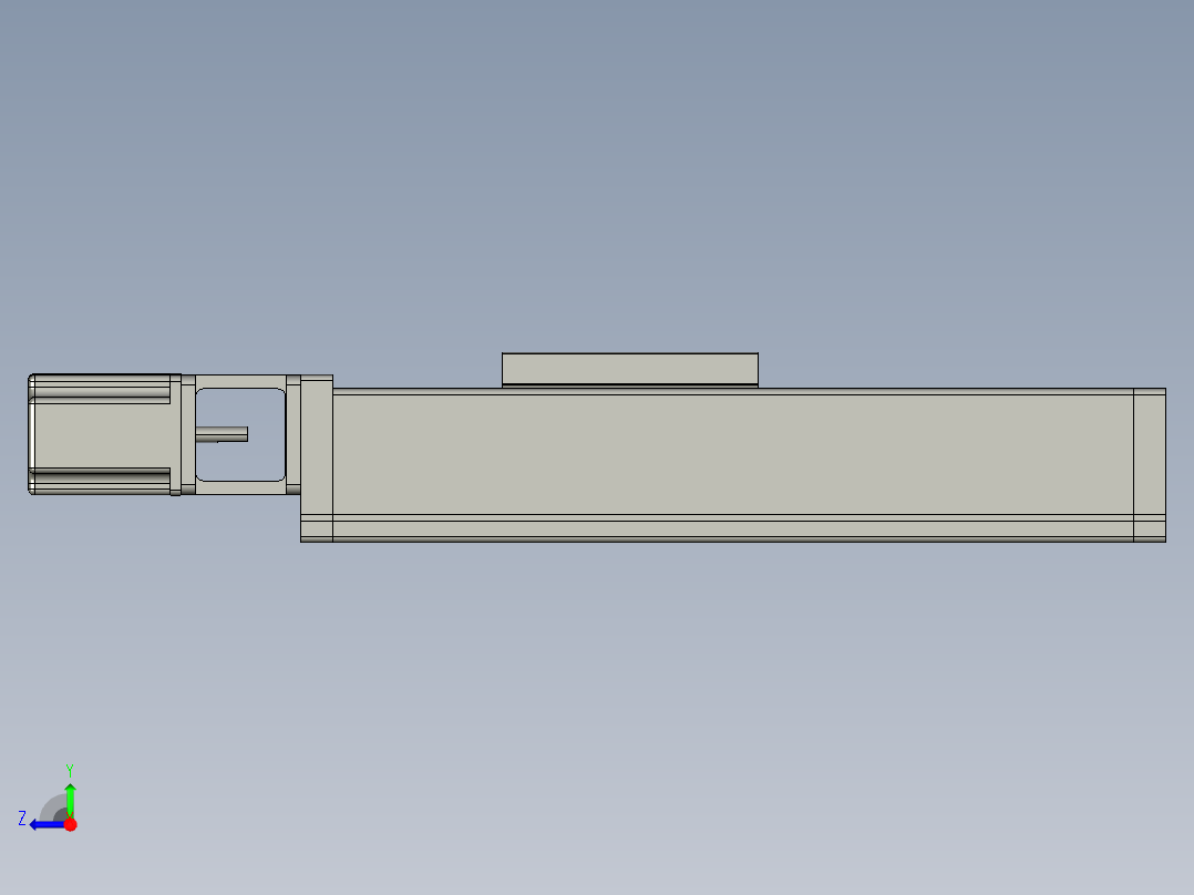 JD60G-B 滚珠丝杠模组右视图
