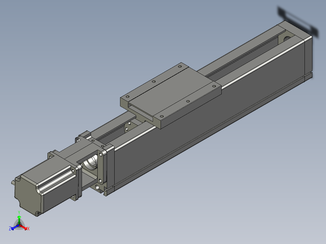 JD60G-B 滚珠丝杠模组正等轴测图