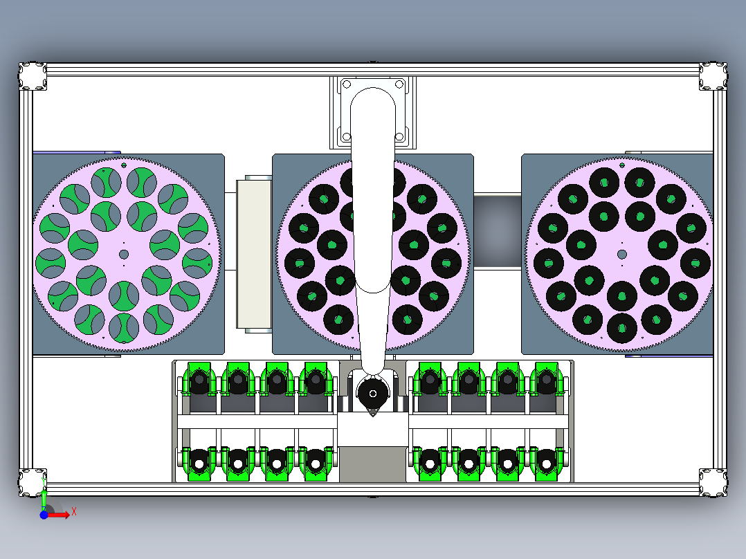 盘式送料机前视图