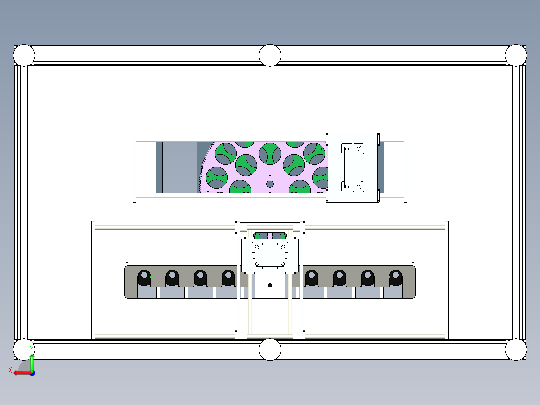 盘式送料机右视图