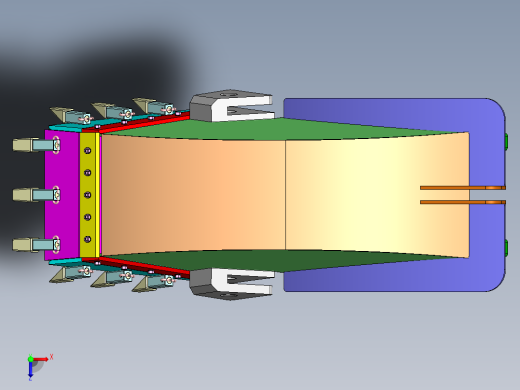 挖机铲斗俯视缩略图