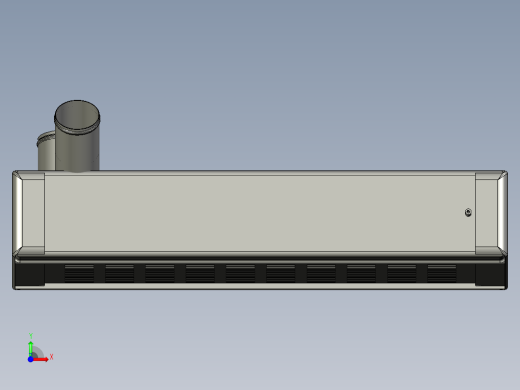 一辆运水卡车前视缩略图