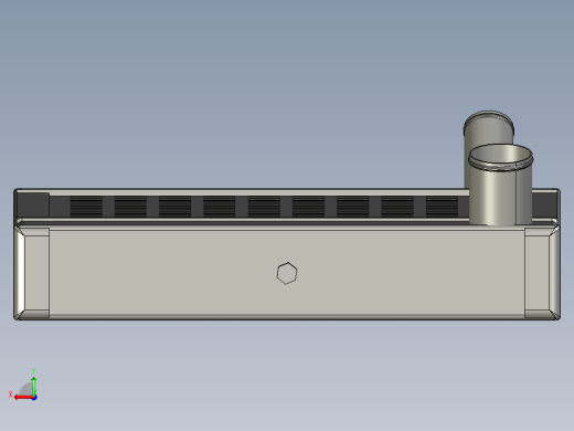 一辆运水卡车后视缩略图