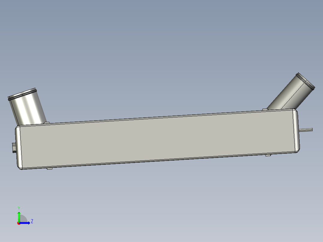 一辆运水卡车左视图