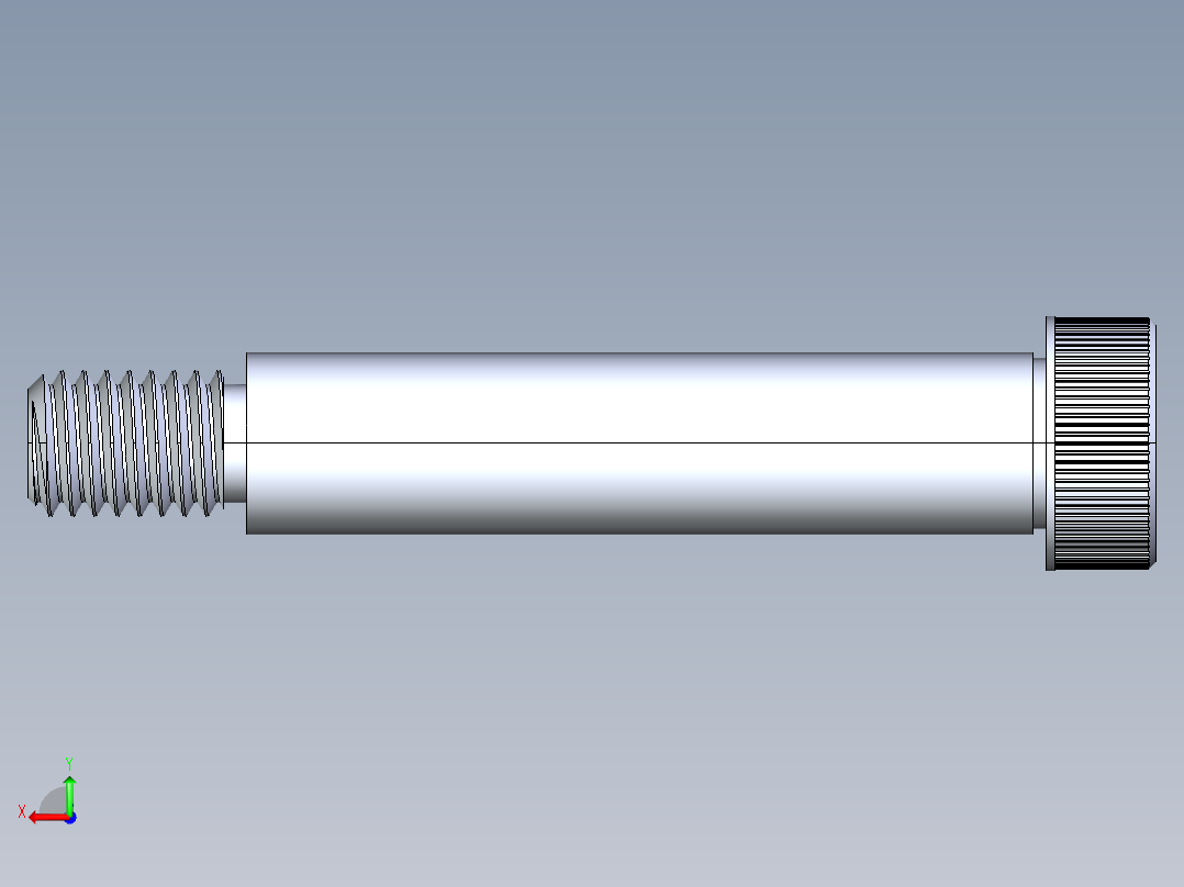 内六角螺螺栓-SB 0.500-13 x2.75后视图