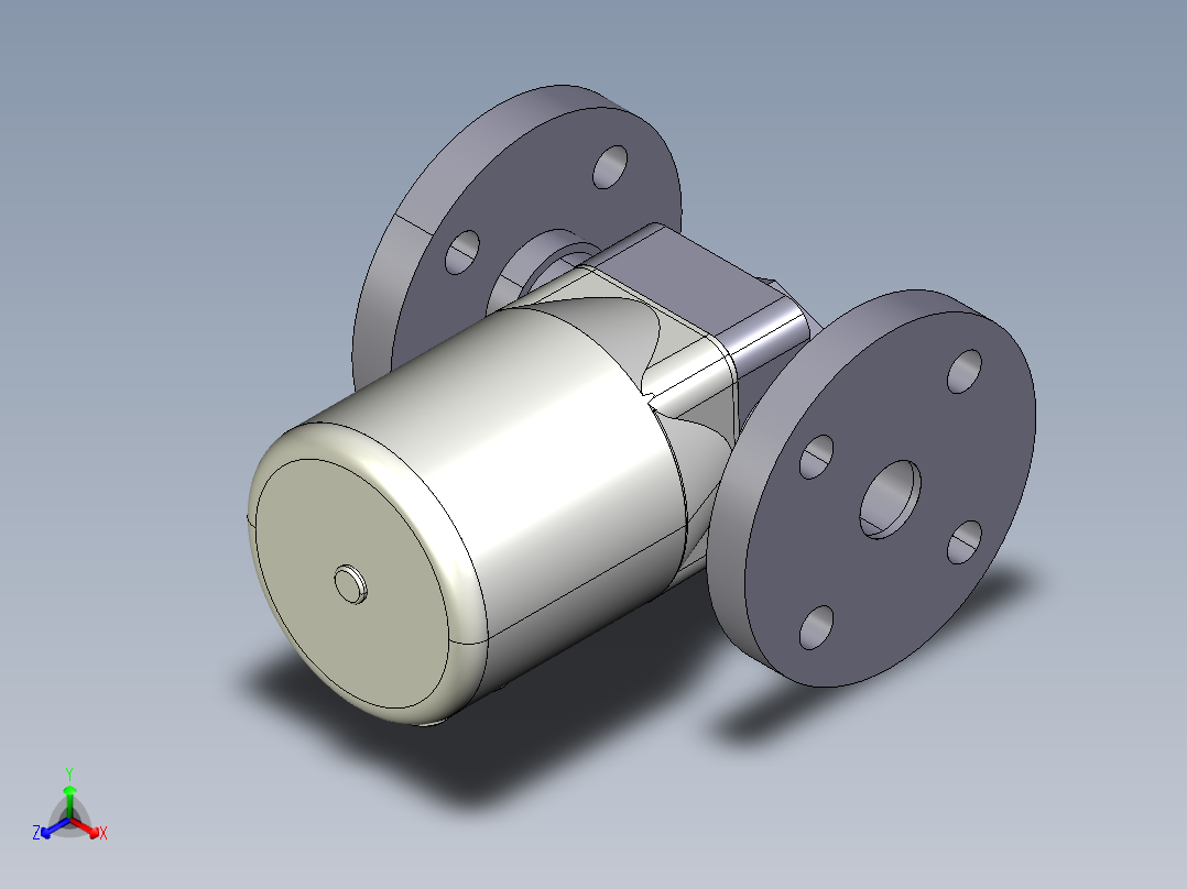 16DKPOVCP NC 气动隔膜阀常闭与固定法兰钻孔PN10 16。面对面根据EN 558-1 PVC-U