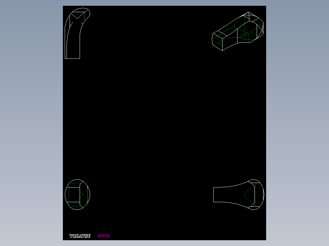 把手I.218-2D多系列多零件图纸模型