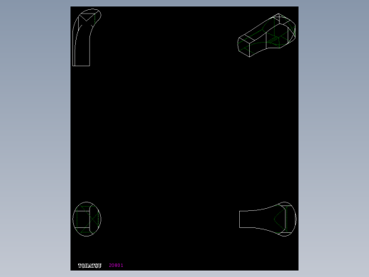 把手I.218-2D多系列多零件图纸模型